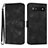 Custodia Portafoglio In Pelle Cover con Supporto YX3 per Google Pixel 6a 5G Nero