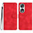 Custodia Portafoglio In Pelle Cover con Supporto YX3 per Huawei Honor 90 5G Rosso