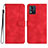 Custodia Portafoglio In Pelle Cover con Supporto YX3 per Motorola Moto E13 Rosso