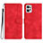 Custodia Portafoglio In Pelle Cover con Supporto YX3 per Motorola Moto G Power 5G (2023) Rosso