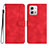 Custodia Portafoglio In Pelle Cover con Supporto YX3 per Motorola Moto G Stylus (2023) 4G Rosso