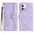 Custodia Portafoglio In Pelle Cover con Supporto YX3 per Motorola Moto G Stylus (2023) 4G Viola