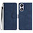 Custodia Portafoglio In Pelle Cover con Supporto YX3 per Oppo A18 Blu