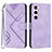 Custodia Portafoglio In Pelle Cover con Supporto YX3 per Samsung Galaxy S24 5G Viola