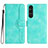 Custodia Portafoglio In Pelle Cover con Supporto YX3 per Sony Xperia 1 V Verde