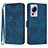 Custodia Portafoglio In Pelle Cover con Supporto YX3 per Xiaomi Mi 12 Lite NE 5G Blu