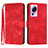 Custodia Portafoglio In Pelle Cover con Supporto YX3 per Xiaomi Mi 13 Lite 5G Rosso