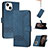 Custodia Portafoglio In Pelle Cover con Supporto YX4 per Apple iPhone 13