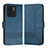 Custodia Portafoglio In Pelle Cover con Supporto YX4 per Motorola Moto Edge 40 5G Blu