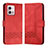 Custodia Portafoglio In Pelle Cover con Supporto YX4 per Motorola Moto G Stylus (2023) 4G Rosso