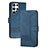 Custodia Portafoglio In Pelle Cover con Supporto YX4 per Samsung Galaxy S24 Ultra 5G Blu