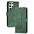 Custodia Portafoglio In Pelle Cover con Supporto YX4 per Samsung Galaxy S24 Ultra 5G Verde