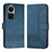 Custodia Portafoglio In Pelle Cover con Supporto YX5 per Oppo Reno10 5G Blu