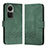 Custodia Portafoglio In Pelle Cover con Supporto YX5 per Oppo Reno10 5G Verde