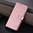 Custodia Portafoglio In Pelle Cover con Supporto YZ1 per Huawei Honor 80 5G Oro Rosa