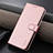 Custodia Portafoglio In Pelle Cover con Supporto YZ1 per Huawei Mate 60 Oro Rosa