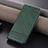 Custodia Portafoglio In Pelle Cover con Supporto YZ1 per Oppo K11 5G Verde