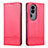 Custodia Portafoglio In Pelle Cover con Supporto YZ1 per Oppo Reno10 Pro+ Plus 5G Rosa Caldo