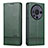 Custodia Portafoglio In Pelle Cover con Supporto YZ2 per Huawei Mate 60 Pro+ Plus Verde