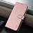 Custodia Portafoglio In Pelle Cover con Supporto YZ3 per Huawei Nova Y91 Oro Rosa