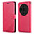 Custodia Portafoglio In Pelle Cover con Supporto YZ3 per Oppo Find X7 Ultra 5G Rosa Caldo
