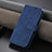 Custodia Portafoglio In Pelle Cover con Supporto YZ5 per Apple iPhone 14 Pro Max Blu