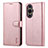 Custodia Portafoglio In Pelle Cover con Supporto YZ5 per Huawei Nova 11 Oro Rosa