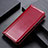 Custodia Portafoglio In Pelle Cover con Supporto Z02 per Apple iPhone 14 Pro Rosso