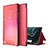 Custodia Portafoglio In Pelle Cover con Supporto ZL1 per Samsung Galaxy F62 5G Rosso