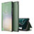 Custodia Portafoglio In Pelle Cover con Supporto ZL1 per Samsung Galaxy M40S Verde