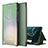 Custodia Portafoglio In Pelle Cover con Supporto ZL1 per Samsung Galaxy Note 20 Ultra 5G Verde