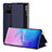 Custodia Portafoglio In Pelle Cover con Supporto ZL2 per Samsung Galaxy M80S Blu