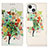 Custodia Portafoglio In Pelle Fantasia Modello Cover con Supporto A07 per Apple iPhone 15