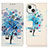 Custodia Portafoglio In Pelle Fantasia Modello Cover con Supporto A07 per Apple iPhone 15 Plus