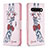 Custodia Portafoglio In Pelle Fantasia Modello Cover con Supporto B01F per Google Pixel 7 5G