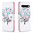 Custodia Portafoglio In Pelle Fantasia Modello Cover con Supporto B01F per Google Pixel 7 5G Bianco