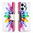 Custodia Portafoglio In Pelle Fantasia Modello Cover con Supporto B01F per Huawei Honor X7a Multicolore