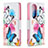 Custodia Portafoglio In Pelle Fantasia Modello Cover con Supporto B01F per Huawei P50 Pro