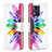 Custodia Portafoglio In Pelle Fantasia Modello Cover con Supporto B01F per Motorola Moto E13 Multicolore