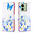 Custodia Portafoglio In Pelle Fantasia Modello Cover con Supporto B01F per Motorola Moto Edge (2023) 5G