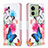 Custodia Portafoglio In Pelle Fantasia Modello Cover con Supporto B01F per Motorola Moto Edge (2023) 5G Colorato