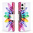 Custodia Portafoglio In Pelle Fantasia Modello Cover con Supporto B01F per Motorola Moto G73 5G Multicolore