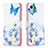 Custodia Portafoglio In Pelle Fantasia Modello Cover con Supporto B01F per Nokia C12 Plus Blu