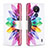 Custodia Portafoglio In Pelle Fantasia Modello Cover con Supporto B01F per Nokia C21 Multicolore