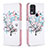 Custodia Portafoglio In Pelle Fantasia Modello Cover con Supporto B01F per Nokia C22 Bianco