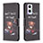 Custodia Portafoglio In Pelle Fantasia Modello Cover con Supporto B01F per OnePlus Nord N20 5G