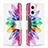 Custodia Portafoglio In Pelle Fantasia Modello Cover con Supporto B01F per OnePlus Nord N20 5G Multicolore