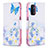 Custodia Portafoglio In Pelle Fantasia Modello Cover con Supporto B01F per OnePlus Nord N200 5G