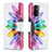 Custodia Portafoglio In Pelle Fantasia Modello Cover con Supporto B01F per OnePlus Nord N200 5G Multicolore