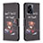 Custodia Portafoglio In Pelle Fantasia Modello Cover con Supporto B01F per OnePlus Nord N300 5G